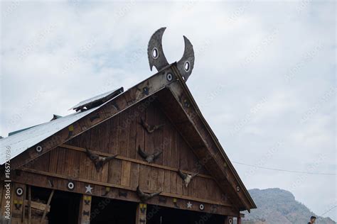 Nagaland traditional house, India Stock Photo | Adobe Stock