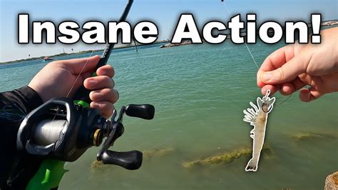 Fishing With Live Shrimp In Port Aransas Texas Saltwater Jetty