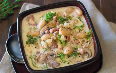 Creamy Pancetta White Bean Soup Recipe Edible Phoenix