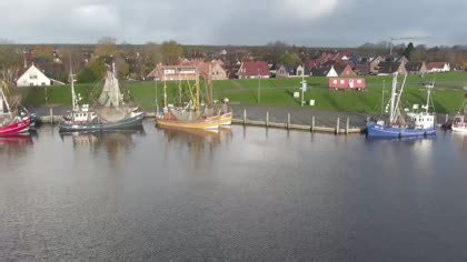 Krummh Rn Greetsiel Hafen Deutschland Webcams