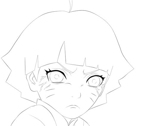 Himawari Lineart 1 By Everlastingdarkness5 On Deviantart