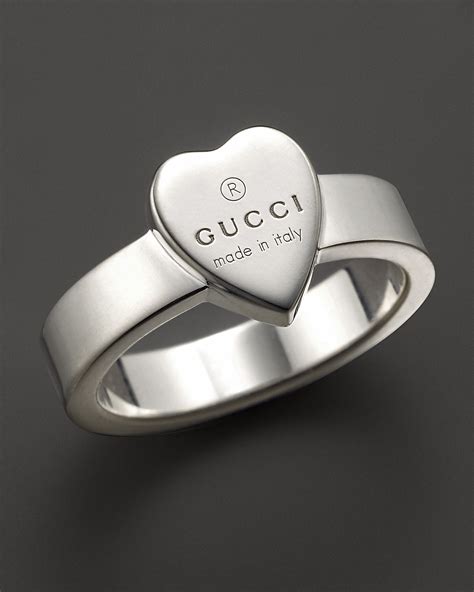 Gucci Sterling Silver Engraved Trademark Ring Bloomingdales