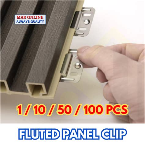 50pcs Metal Clip For PVC Fluted Panel Wall Panel Fluted Wall Panel