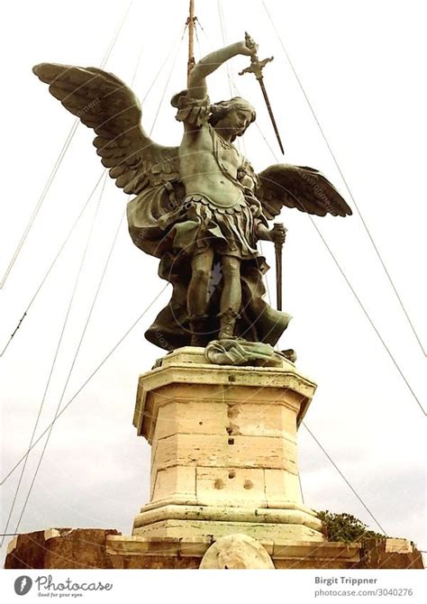 Angel With Sword Sculpture A Royalty Free Stock Photo From Photocase