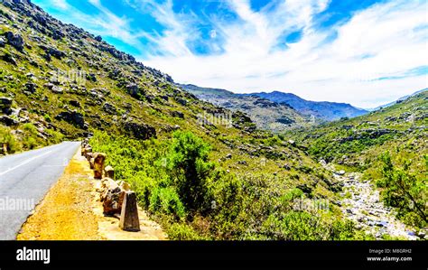 The Narrow And Scenic Bainskloof Pass Through The Witte River Or