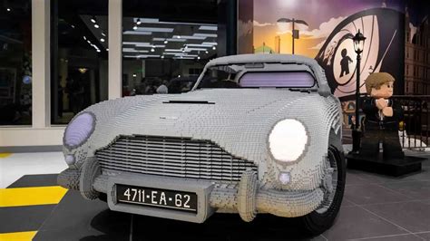 See Life-Size Lego Aston Martin DB5 At Largest Lego Store In The World