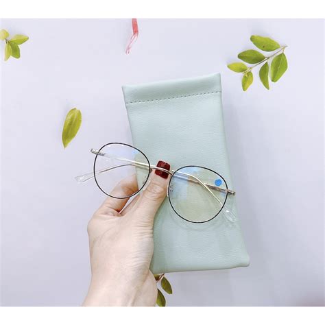 Green Glass Female Glasses Frame With Ultra Light Metal Nobita Round