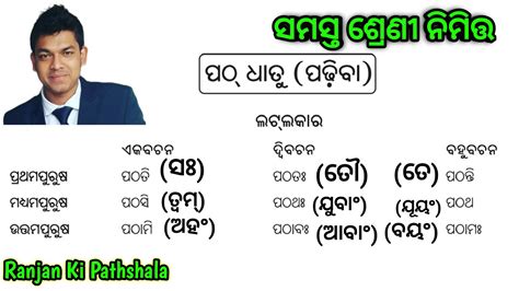 ପଠ ଧତରପ ସମସତ ଲକର ସସକତବଯକରଣମHow To Learn Path Dhatu Easily