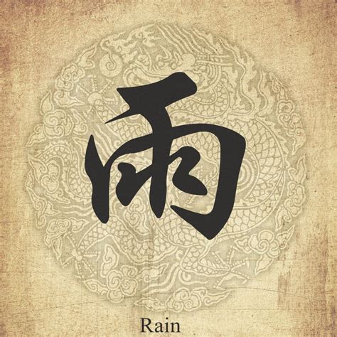 Rain” In Chinese Character Chinese Symbol Tattoos Japanese Tattoo