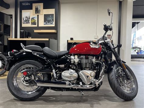 New Triumph Bonneville Speedmaster Chrome Edition Diablo Red For