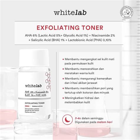 Jual Exfoliating Toner Whitelab Aha Bha Pha Salicylic Acid Exfoliasi