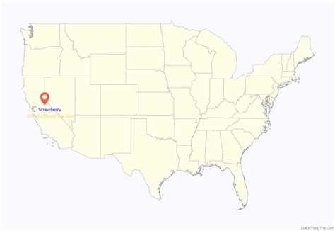 Map of Strawberry CDP, California