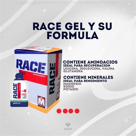 Geles RACE de Mervick x12 Energía DeMusculos