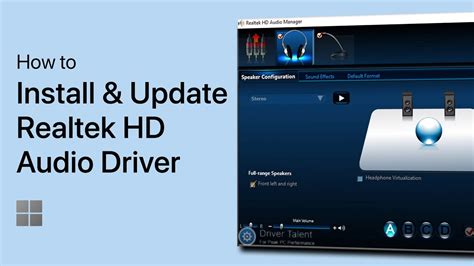 How To Install Update Realtek HD Audio Driver Windows 11 YouTube