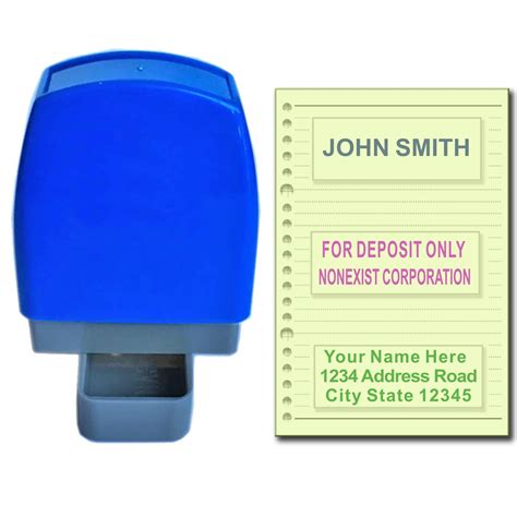 Buy Custom Self Inking Rubber Stamp 1 To 3 Lines Ready For Use