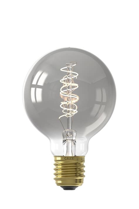 Calex E27 Led Filament Globe 80mm Smoke 4w Dimbaar