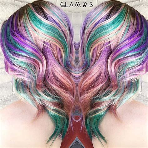 Rainbow Hair Mermaid Hair Unicorn Hair Color By Iris Smith Glamiris