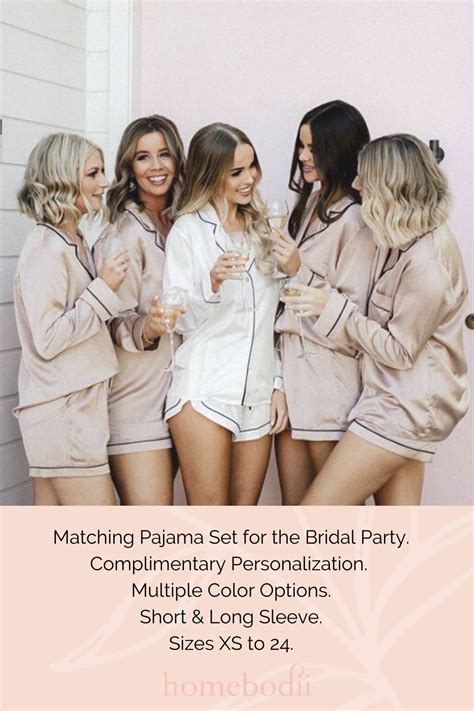 Bridesmaid Pajamas For The Bridal Party Bridesmaid Gift Homebodii