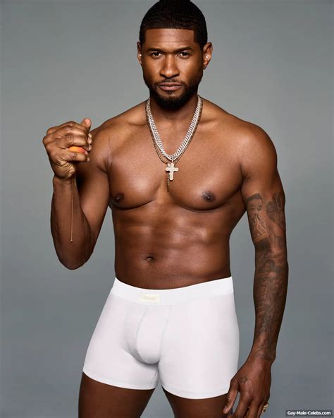 Usher Shirtless Huge Bulge Underwear Photoshoot Gay Male Celebs