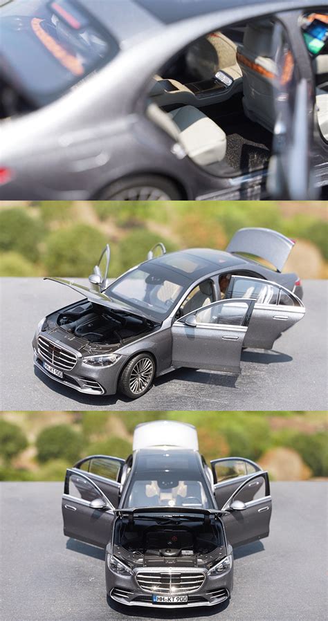 Original Factory 118 Norev Benz S600 Amg W223 2021 Diecast Alloy Car High Classic Model