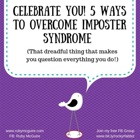 Celebrate You 5 Ways To Overcome Imposter Syndrome By Ruby McGuire