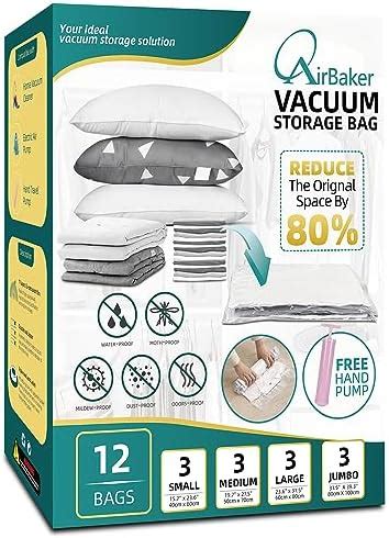 Amazon 20 Pack Premium Vacuum Sealer Bags Space Saver Storage