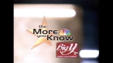 Nbc Big Y The More You Know Psa 2004 Vhs Rip Youtube