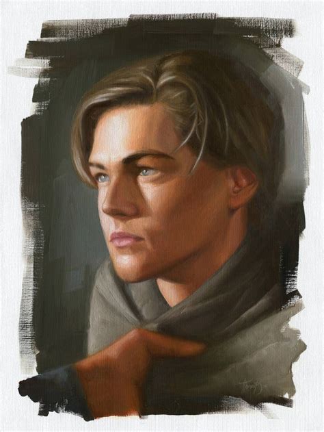 LEO original oil painting Leonardo DiCaprio titanic movie, Jack ...