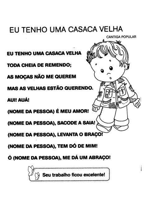 Atividades para alfabetização músicas e poemas rimas Mundinho da