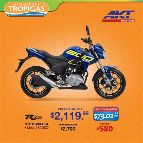 Oferta De Motos Akt En Almacenes Tropigas El Salvador 03 Febrero