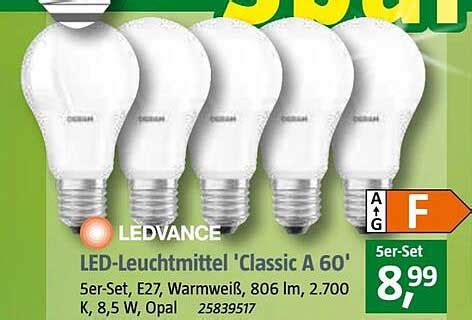 Led Leuchtmittel Classic A 60 Angebot Bei Bauhaus 1Prospekte De