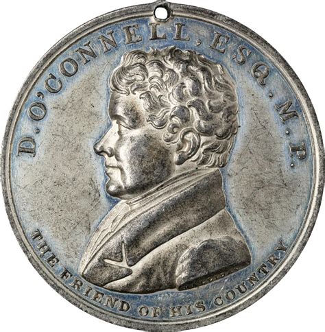 Medal Victoria Daniel Oconnell T Halliday Irlande Numista