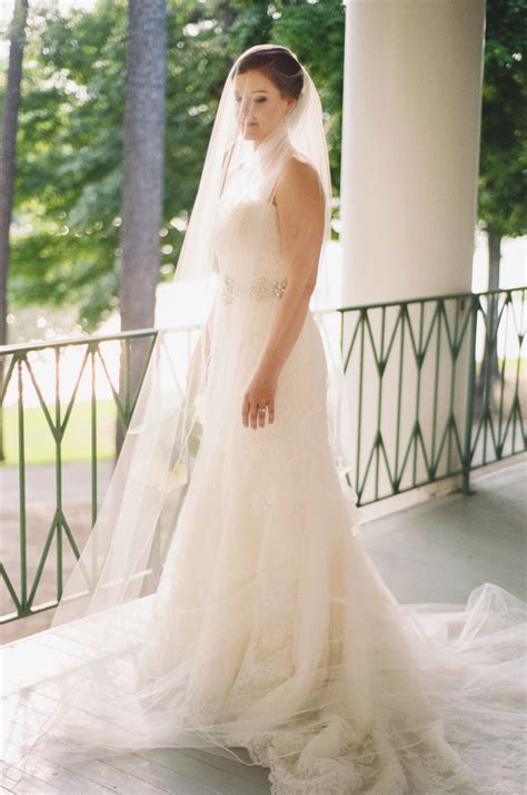 Strapless Pronovias Lace Wedding Dress