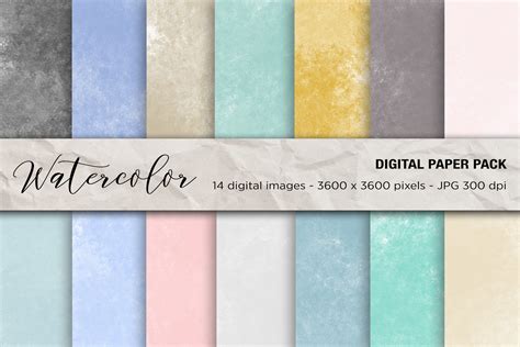 Watercolor Background Watercolor Digital Papers