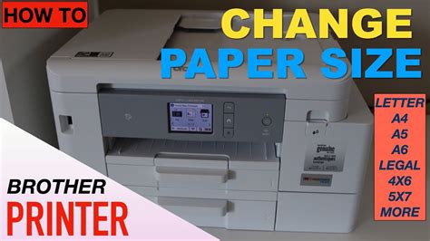 How To Change Paper Size In Brother Printer YouTube