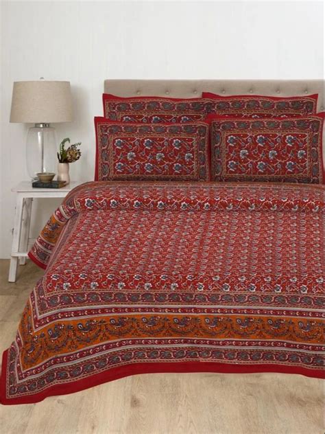 Multicolor Cotton Handlook Kalamkari Bedsheets At Rs 600 Piece In Jaipur