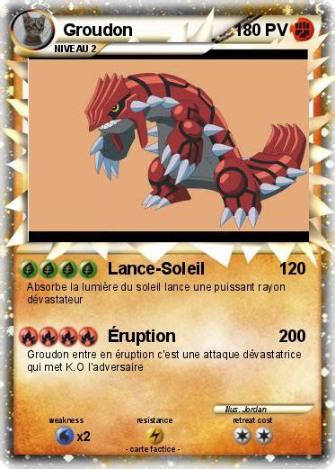 Pokémon Groudon 3957 3957 Lance Soleil Ma carte Pokémon