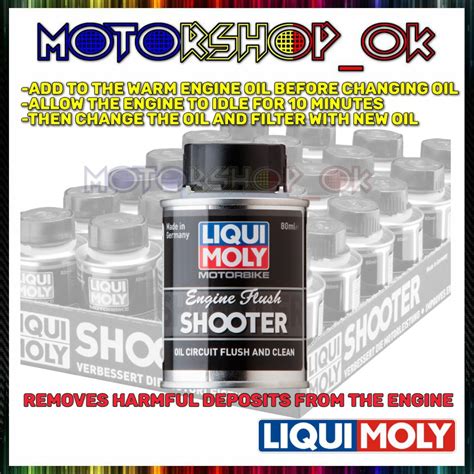 LIQUI MOLY ENGINE FLUSH SHOOTER 4T SHOOTER 80ML MOTORCYCLES Shopee