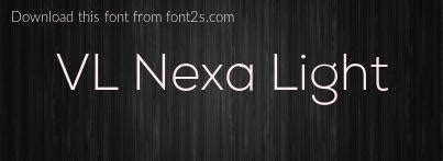 VL Nexa Light font details - Font2s.com