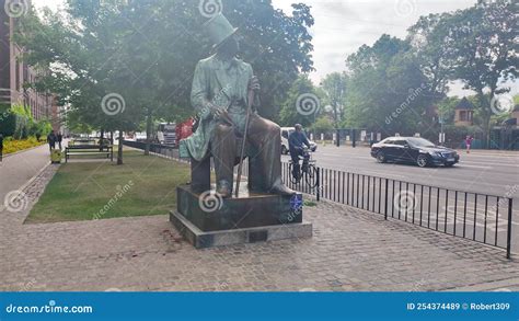 Hans Christian Andersen Statue. Stock Video - Video of monument ...