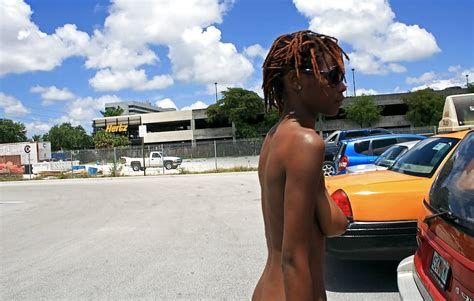 Black Woman Naked In Public Photo