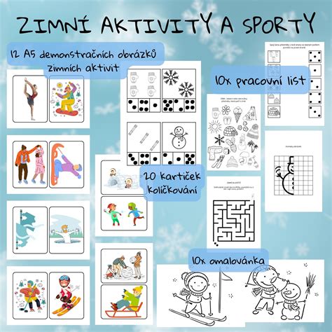 Zimn Aktivity A Sporty Soubor Materi L Neza Azen K P Edm Tu