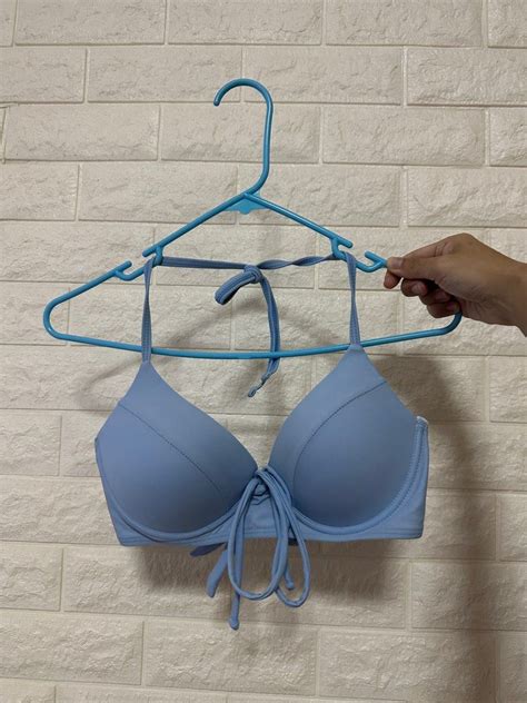 Baby Blue Swimwear Bikini Top Bottom Set Women S Fashion Swimwear Bikinis Swimsuits On