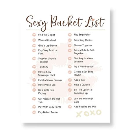 Raunchy Rod 10 Things To Put On Your Sex Bucket List