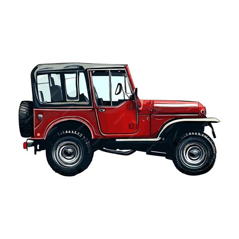 Premium Vector | Vintage jeep vector