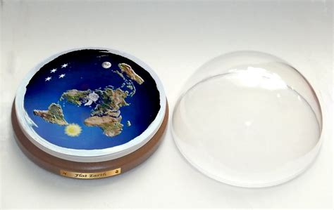 Flat Earth Map Dome Display Model Sun Moon Stars Etsy UK