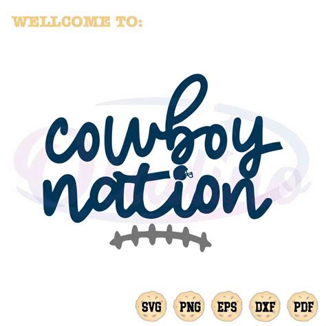 NFL Dallas Cowboys SVG Cowboy Nation Cutting Digital File