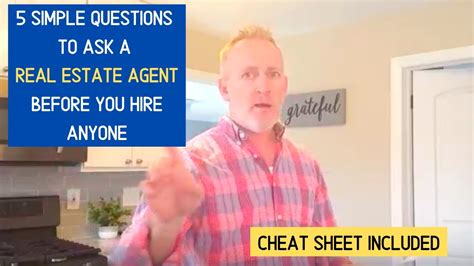 5 Questions To Ask Real Estate Agents Before You Hire Them Youtube