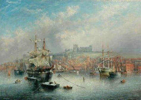 Painting Of Whitby Harbour By Richard Weatherill Whitby Museum Date