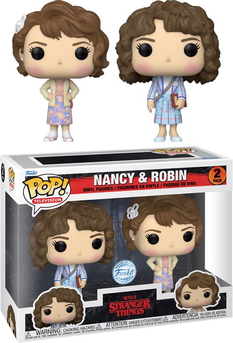 Funko Pop Pack Stranger Things Nancy Robin Victor Creel Visit